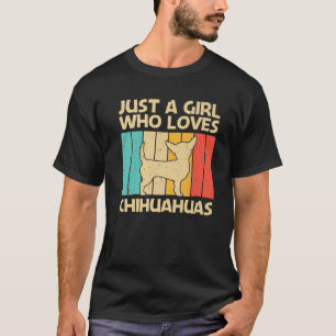 Funny Chihuahua for Girls Kids Pet Owner Hund älsk T Shirt