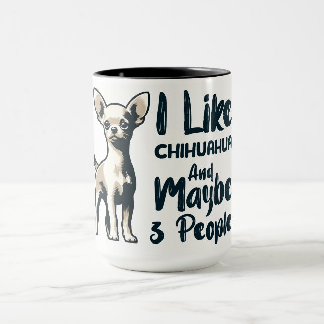 Funny Chihuahua Hund Mugg (Center)