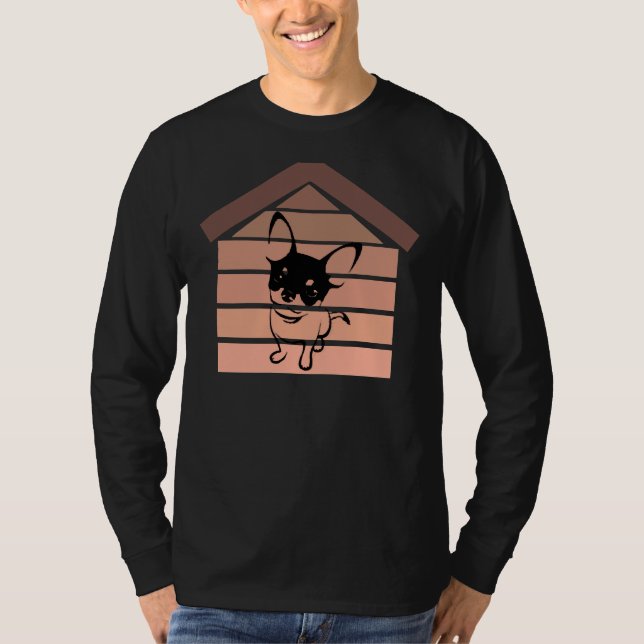Funny Chihuahua Hund T Shirt (Framsida)