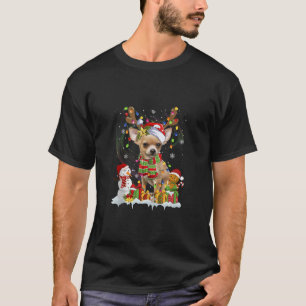 Funny Chihuahua jul Ugly Sweater Hund Santa H T Shirt