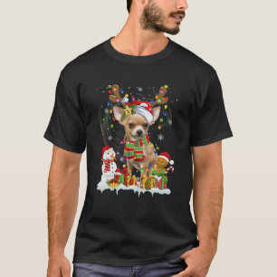 Funny Chihuahua jul Ugly Sweater Hund Santa H T Shirt