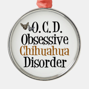 Funny Chihuahua Julgransprydnad Metall