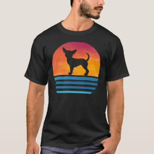 Funny Chihuahua Mamma Hund Vintage Silhouette Chiw T Shirt