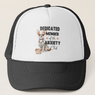 Funny Chihuahua Quote Dedicated Member Anxiety Keps