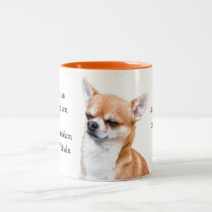 Funny Chihuahua Två-Tonad Mugg