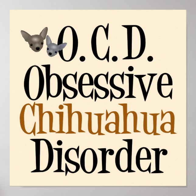 Funny Chihuauhua Cute Poster (Framsidan)