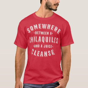 Funny Chilaquiles och en juice Rena Tortilla Veg T Shirt