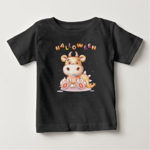 Funny Childisk Halloween Dino Småbarn T Shirt