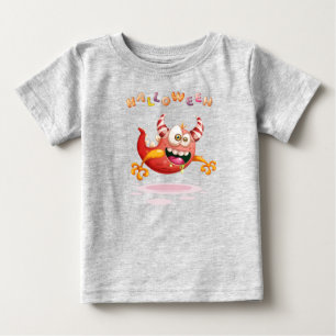 Funny Childisk Halloween Monster Småbarn Baby T-Sh T Shirt