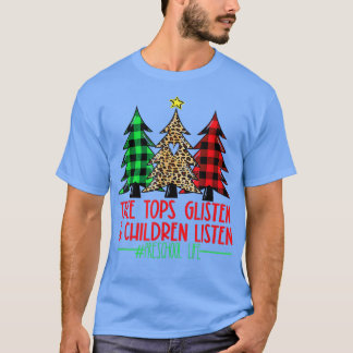 Funny Children Lyssna Lung Preschool Life Christm T Shirt