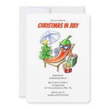 Funny Chilli Christmas in July Summer Pool Party