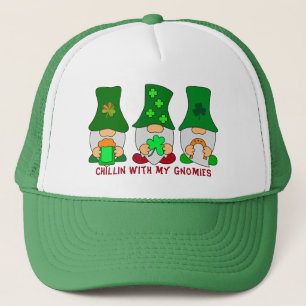 Funny Chillin med min Gnomies St patricks day Keps
