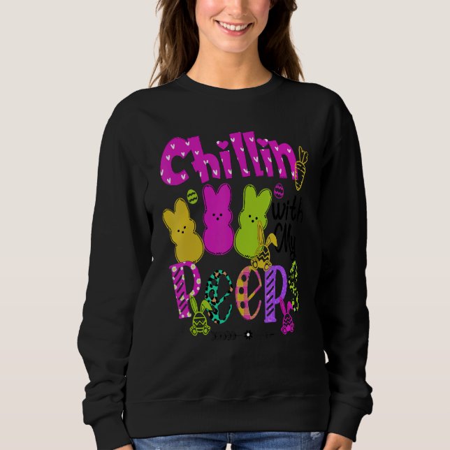 Funny Chillin med min Pëp-lärare Påsk Dag 2 T Shirt (Framsida)