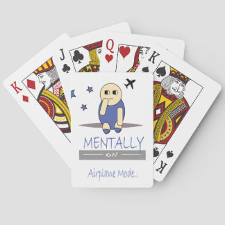 Funny Chimy Mentally on Airplane Mode Playing Card Casinokort