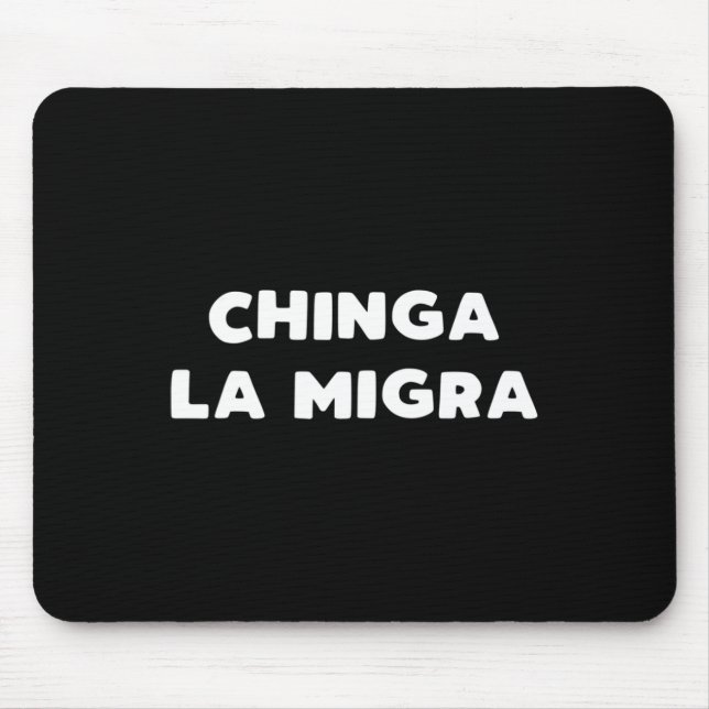 Funny Chinga La Migra Mexican Gräns Patrol Resiste Musmatta (Framsidan)