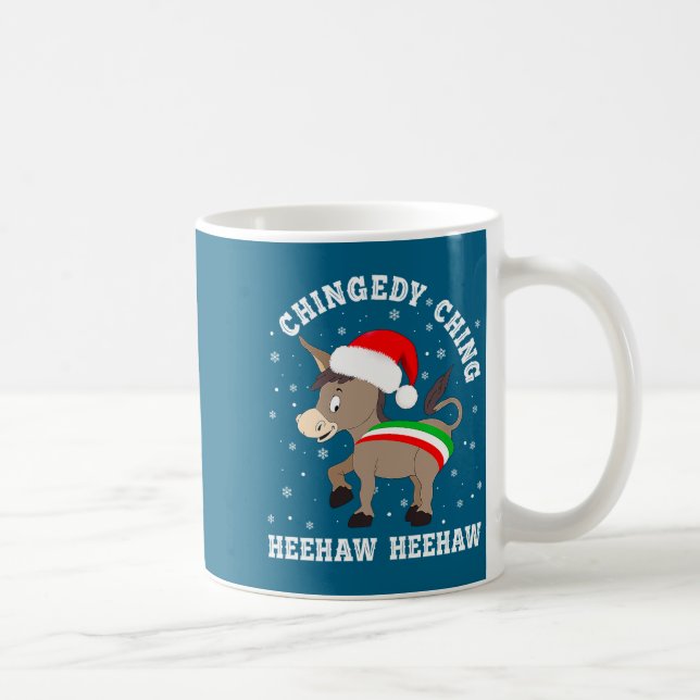 Funny Chingedy Ching Hee Haw Santa Merry Christmas Kaffemugg (Höger)