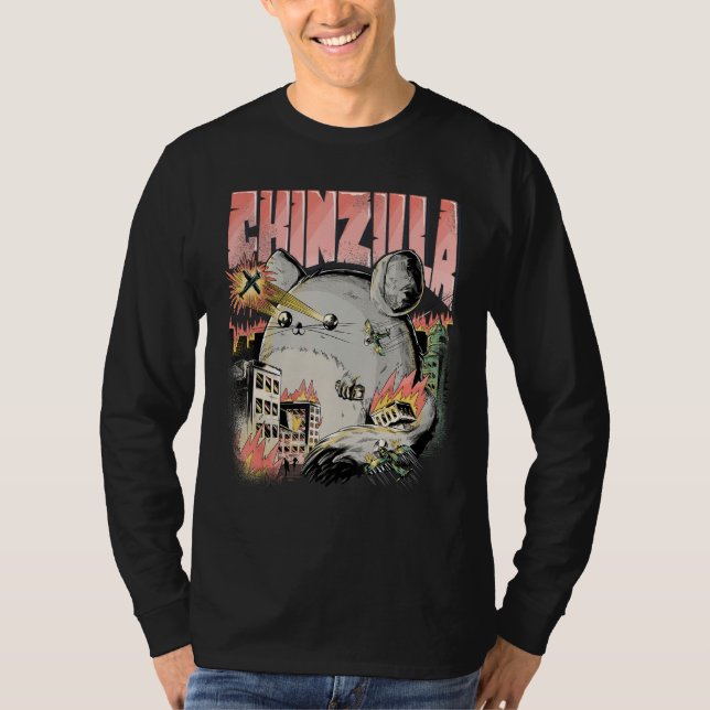 Funny Chinzilla Funny Chinchilla for Chinchilla Ho T Shirt (Framsida)