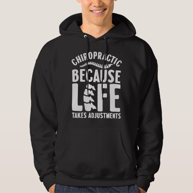 Funny Chiropractic Gift For Men Women Chiropractic Hoodie (Framsida)