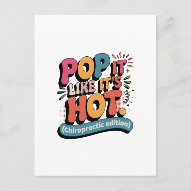 Funny Chiropractic Quote for Spine Health Lovers Vykort (Framsida)