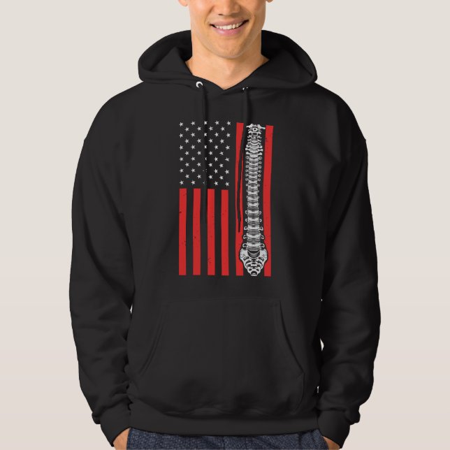 Funny Chiropractor Gift For Men Women Chiropractic Hoodie (Framsida)