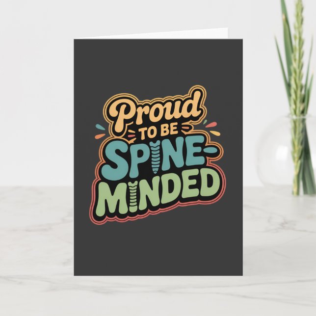 Funny Chiropractor Gift Spine Health Quote Kort (Framsida)