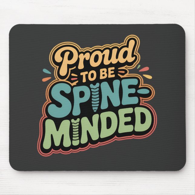 Funny Chiropractor Gift Spine Health Quote Musmatta (Framsidan)