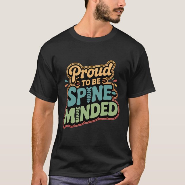 Funny Chiropractor Gift Spine Health Quote T Shirt (Framsida)