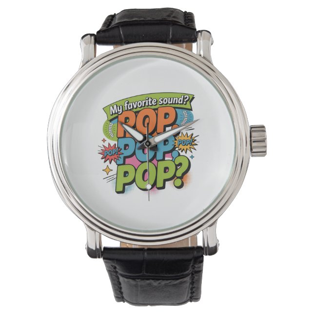 Funny Chiropractor Pop Ljud Gift Armbandsur (Framsida)