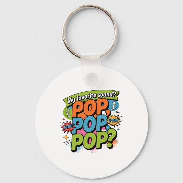 Funny Chiropractor Pop Ljud Gift Nyckelring (Framsida)
