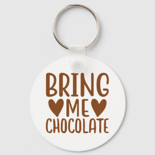 Funny Chocolate Älskare Foodie Gift Chokohol Nyckelring