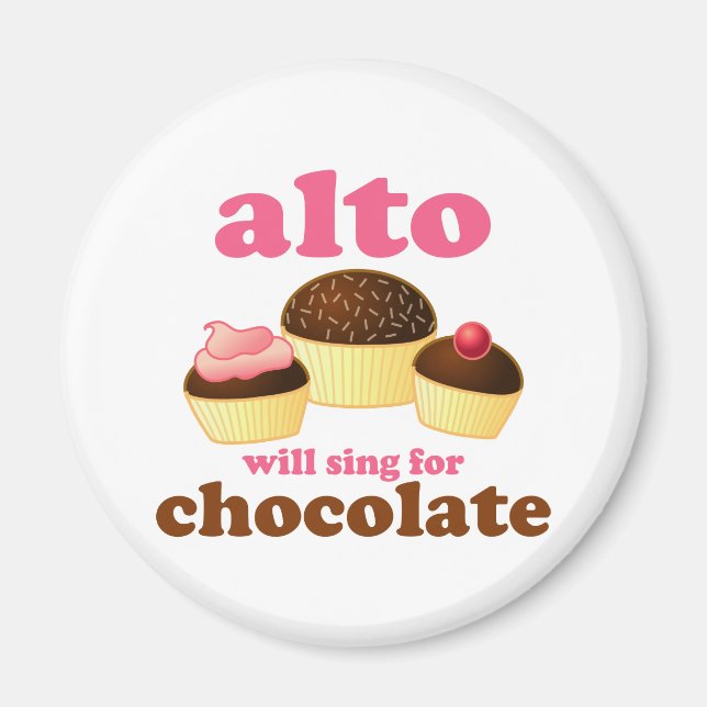 Funny Chocolate Alto Magnet (Framsidan)