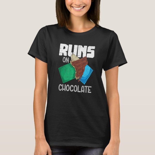 Funny Chocolate Bar Sweets Chocolate Lover Chocola T Shirt (Framsida)