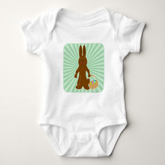 Funny Chocolate Bunny T-shirt (Framsida)