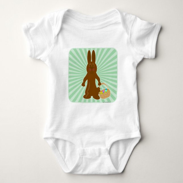 Funny Chocolate Bunny Tee (Framsida)