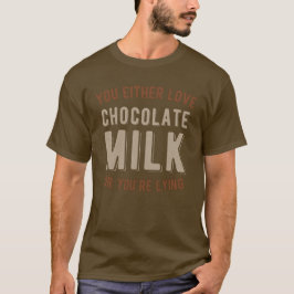 Funny Chocolate Mjölk T Shirt
