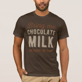 Funny Chocolate Mjölk T Shirt