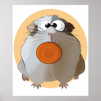 Funny Chouchou, Guineas gåva Gris Älskare Poster