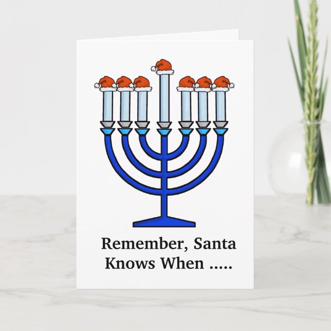 Funny Chrismukah Shmendrik Greeting Card Helgkort (Framsida)