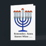 Funny Chrismukah Shmendrik Greeting Card Helgkort<br><div class="desc">"Chrismukah" började 2003 på en TV-show som heter "The O.C.". Det kan tolkas som (1) en blandning av jul och Hanukkah under julhelgen i hem där man är judisk och en är kristen protestant. Det är ett sätt att fira båda sidor av en tvåreligiös familj och inte ont känslor genom...</div>