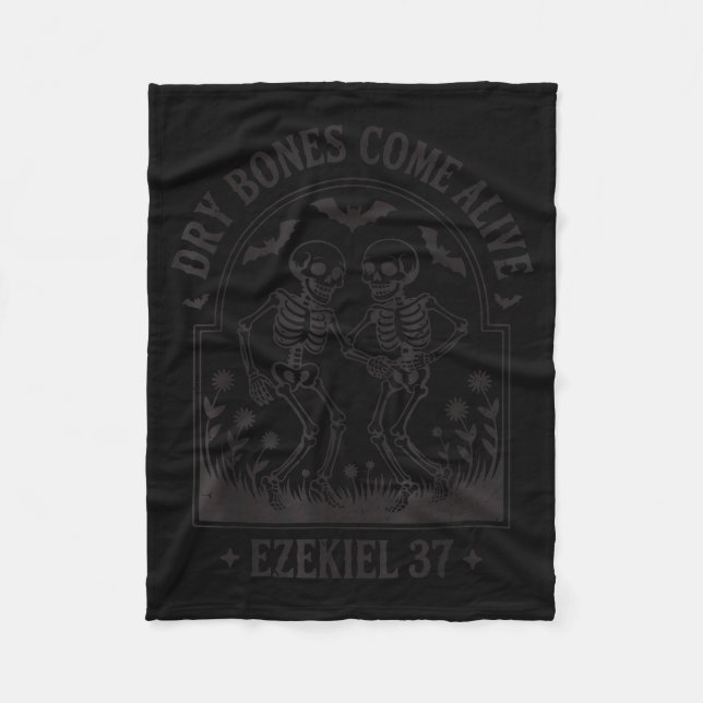 Funny Christian Halloween Dry Bones Come Alive Jes Fleecefilt (Framsidan)