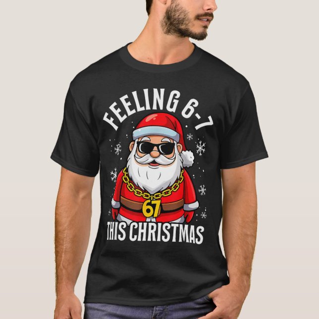 Funny Christmas 6-7 67 Six Seven Christmas Kids Te T Shirt (Framsida)