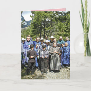 FUNNY CHRISTMAS AMISH GRETTING CARD KORT