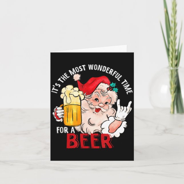 Funny Christmas Beer Meme Most Wonderful For Craft Kort (Framsida)