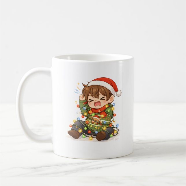 Funny Christmas Boy Mug Kaffemugg (Vänster)