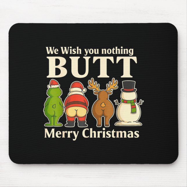 Funny Christmas Butt - We Wish You Merry Xmas  Musmatta (Framsidan)