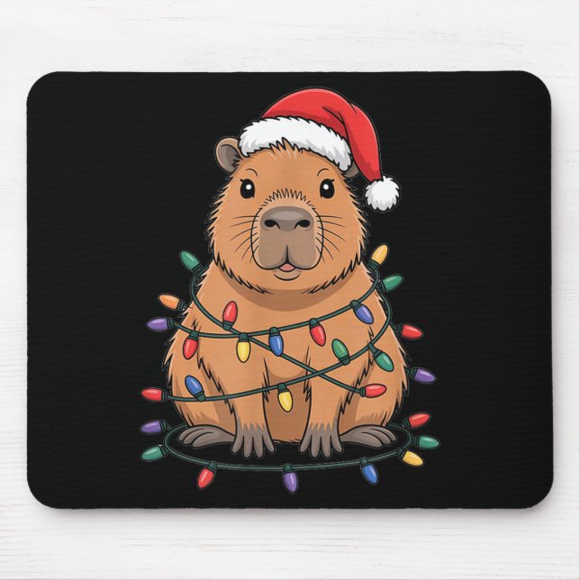 Funny Christmas Capybara Cute Cartoon Desing  Musmatta (Framsidan)