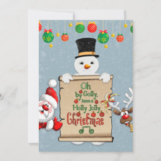 Funny Christmas card Christmas greeting card Julkort