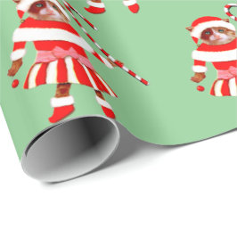 Funny Christmas Cat Gift Wrapping Paper Presentpapper