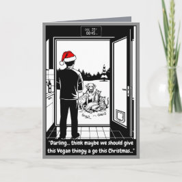 Funny Christmas cats and dogs card Kort