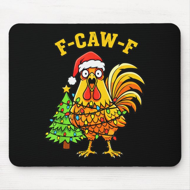 Funny Christmas Chicken Lights Santa Hat F-caw-f  Musmatta (Framsidan)